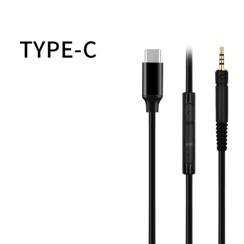Durable Cable Compatible for HD518 HD558 HD569 HD579 HD598 Headphones Cord Nylon/TPE Wire Improve Your Listen Experience