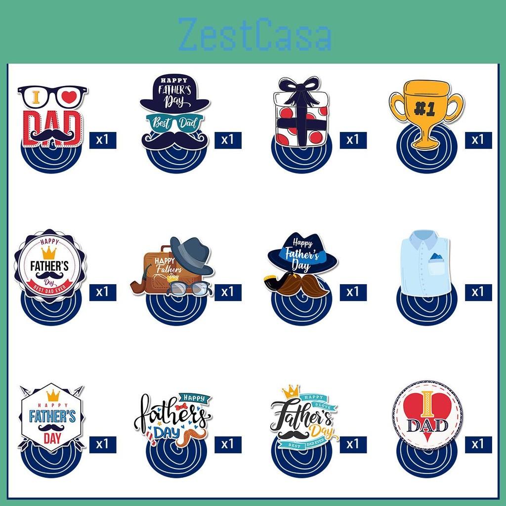 Day Father Theme Trophy Hat Gift Pattern Party Paper Hanging Pendant Decoration