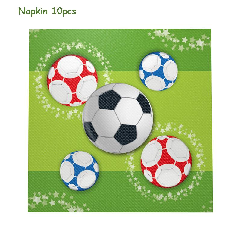 Golden World Football Soccer Kids Birthday Party Decoration Plates Straw Bunting Loot Bag Tablecloth Soccer Party Supplies