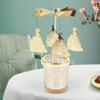Candle Holder Tea Light Rotating Candlestick Stand for Christmas Dinning Room Centerpieces