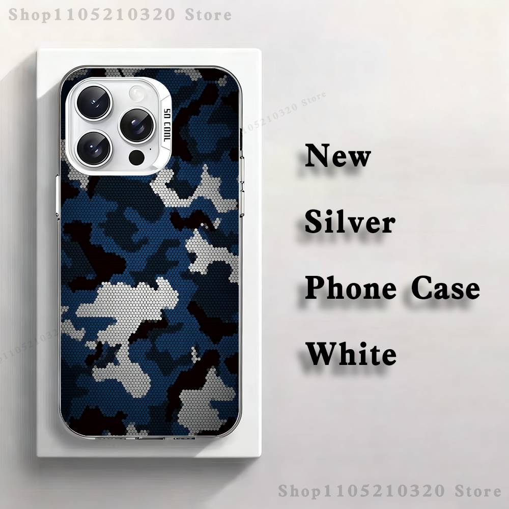 

Carbon Fiber Pattern Phone Case For iPhone 17,16,15,14,13,12,11,Mini,Pro,E,MAX White Matte Silicone Whtie Cover iPhone14Plus