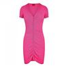 Hugo Womens/Ladies Slisery Ruched Front Mini Dress