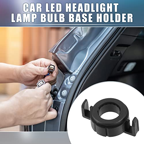 Ein ABSOPRO Auto LED Scheinwerfer Lampen Sockel Halter Adapter Fassung H7 Abblendlicht Kompatibel mit Ford Kompatibel mit Mondeo Schwarz 1 Paar