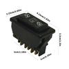LED Backlight Universal Car Power Window Switches DC12V/24V 20A for Night Visibility in Multiple Vehicle