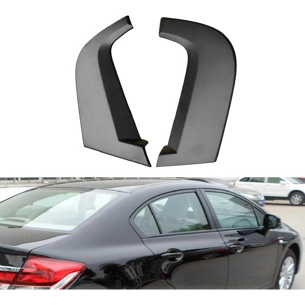 Rear Pillar Molding Garnish Trim Door Window Pillar Posts Cover Trim for Honda Civic 2012-2015 Left Driver Right Passenger Side Repair 72721-TR3-A00