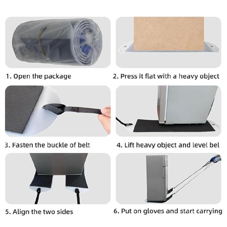 Large Appliance Slider with Pull Strap Heavy Duty Sliding Sheet Moving Furniture Gliders for Moving Heavy Furniture