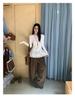 Korean Lace Thermal Slim-Fit Women's Long-Sleeve T-shirt, Autumn/Winter 2025 Style