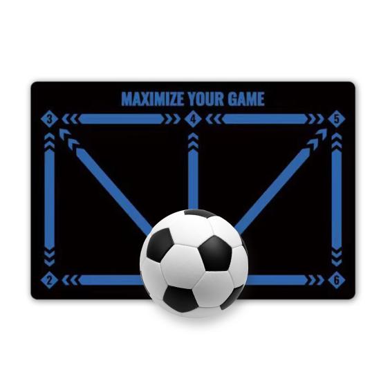 Football Footwork Mat Portable Non-slip Silent Kids Teens Adults All Levels Player Agility Soccer Footstep Dribbling Training Floor Pad