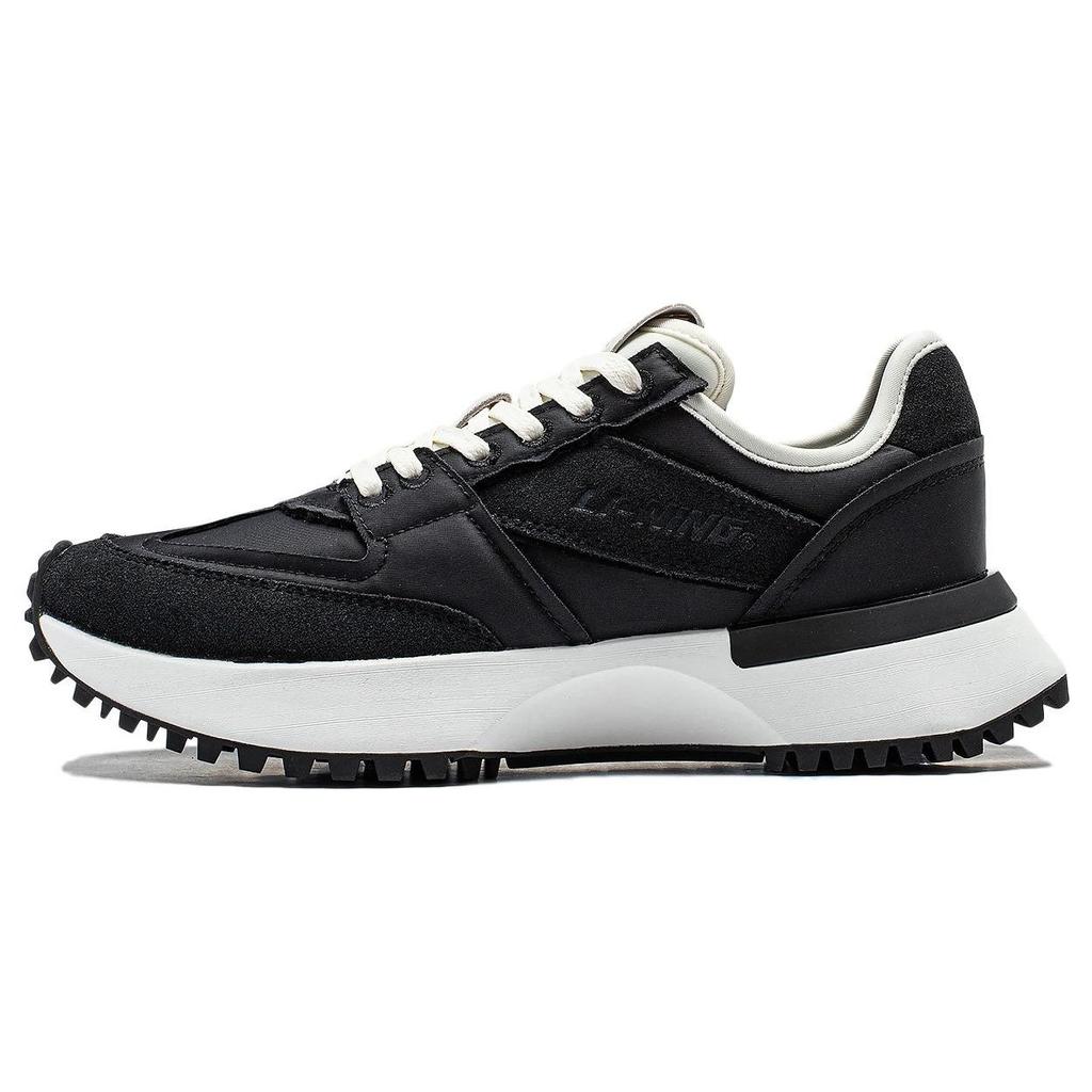 Li Ning 001 Vntg Komfortable Sport Lette Slitesterke Lavsko Løpesko Dame sneaker Svart AZGT034-2