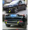 Front&Rear Fog Light Cover Trim for 2017- JEEP Compass Chrome Trims Set 4PCS