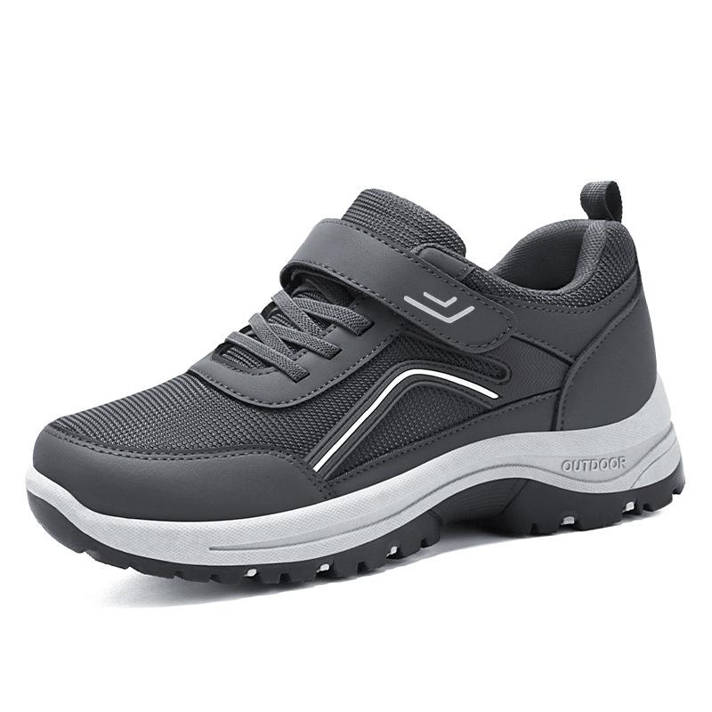 Buty do chodzenia damskie nowe miękka podeszwa wygodne sneakersy na rzepy buty dla matek w średnim i starszym wieku oddychająca siateczka buty codzienne