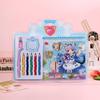 Cartoon Color DIY Bracelet & Scenery Sticker Set for Girls - Educational Handmade Coloring & Painting Gift