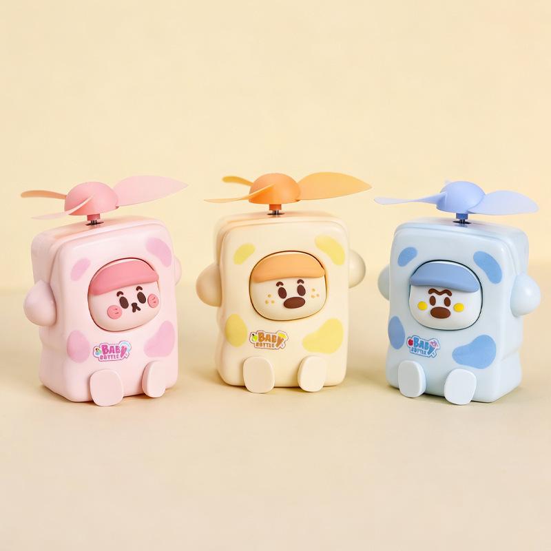 2026 Mini Portable USB Electric Fan - Cute, Silent Handheld Device 300mAh [Three Speeds]