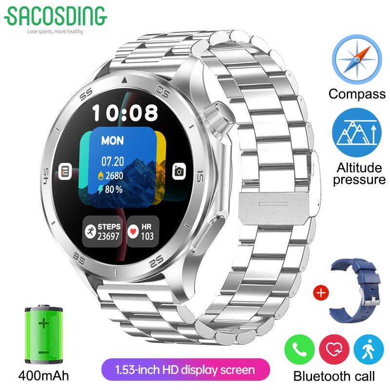 SACOSDING New For OPPO Watch X2 GPS Smart Watch Men High-end Business Men Bluetooth Call IP67 Waterproof Fitness Tracker Smartwatches