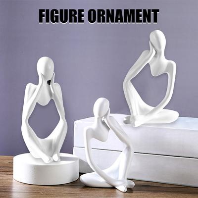 DIY Abstract Thinker Statue Resin 3D Nordic Art Abstract Human Body Plaster Resin Mould Handicraft Ornament Home Decor