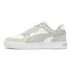 Caven Unisex Split Leather Synthetic Light Thin Sole Low Top Skate Shoes Off White Grey 399398-11
