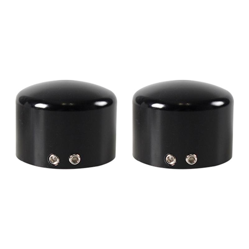 Tapa de cubierta de tuerca de eje delantero compatible con Sportster Touring Softail Dyna VRSC Electra Glides Forty Eight Motorcycle 1 par