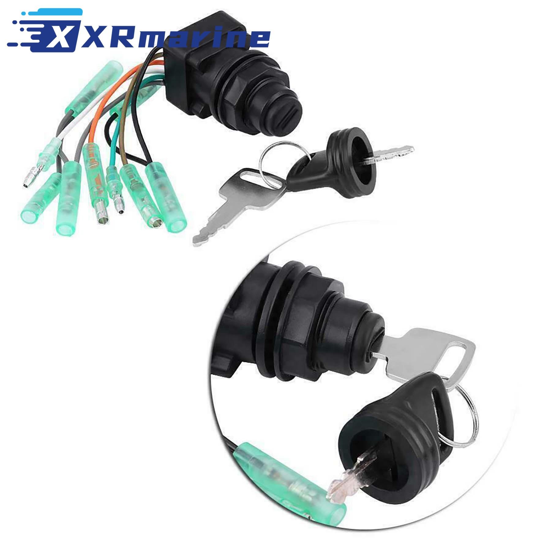 Boat Ignition Key Switch Assembly 37110-99E00 for Suzuki 30HP To 300HP Outboards Engine Motors Parts 37110-92E01 Ignition Key Switc