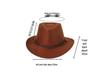 Unisex Western Cowboy Sun Hat - Summer Outdoor Fedora for Men & Women