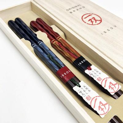 Yamaga Lacquerware Shop Issou Gift Chopsticks Set Colored Pair