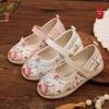 Embroidered Girls' Hanfu Shoes - Ethnic Style Children's Princess Costume Tang Suit Skirt Shoes