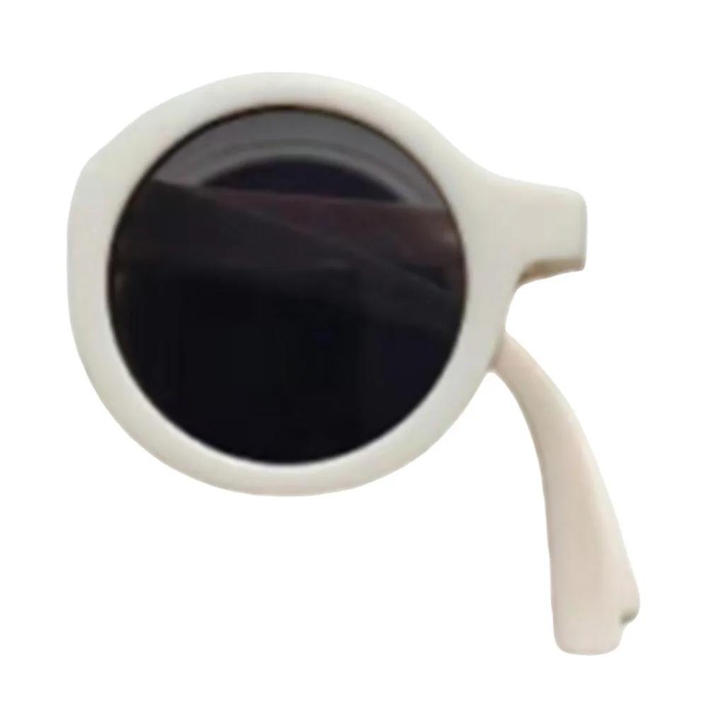 Candy Colored Children s Sunglasses Round Frame Foldable Design Stylish Sunglasses Macaron Colored Sun Protection