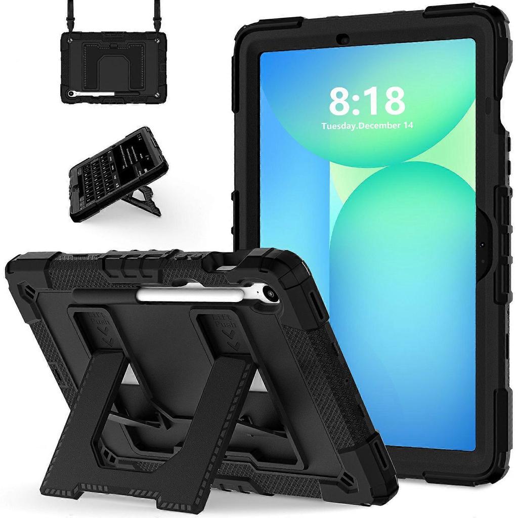 Tablet-Hülle für Samsung Galaxy Tab S10 Lite S10 FE S9 FE Anti-Drop PC+Silikon-Abdeckung mit Ständer