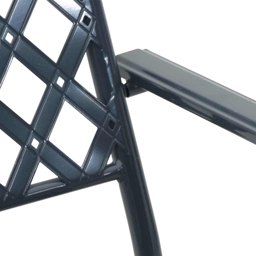 Garden Chair 2 pcs Anthracite 56 x 65 x 89 cm Steel