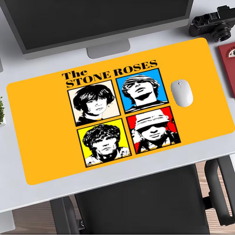 The Stone Roses Extended Gaming Mouse Pad with Stitched Edges NonSlip Rubber Base Waterproof Desk Mat for Computer Laptop Office Gaming