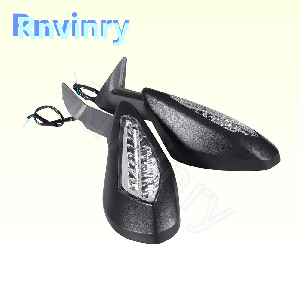 Motorcycle Rearview Mirrors 1Pair For Panigale 959 1299s Panigale V2 R/S LED Turn Light Signals Handlebar Rear View Mirror