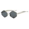 Fashion Vintage Rhombus Metal Sunglasses Women Brand Designer New Retro Sun Glasses Female Ins Trendy Eyewear Male UV400