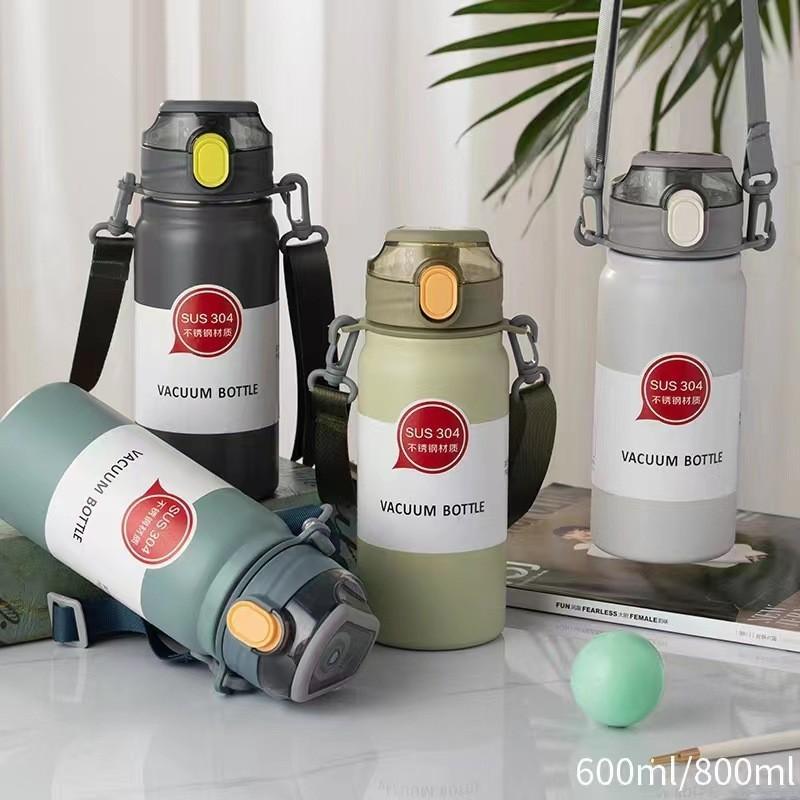 Thermos Cup 600ml Vacuum Flasks Portable Stainless Steel Thermos Cup Water Bottle Travel Tea Mug Office Thermos Cup