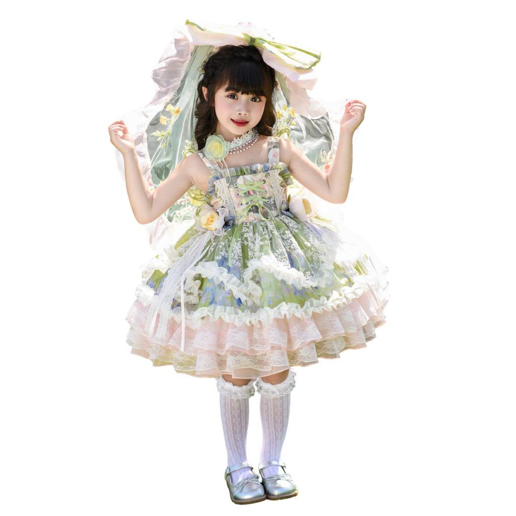 Girls' Wizard of Oz Lolita Princess Dress - 26 New Summer Styles, Puffy Forest Gown for Birthdays