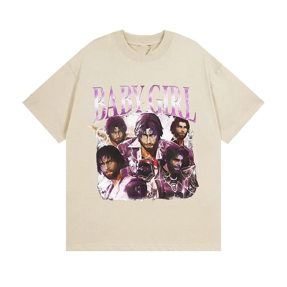 

2025 Summer Limited Baby Girl Arthur Morgan Graphic 100 Pure Cotton Printed Tshirt Mens Women Fashion Vintage Oversized Y2k 4XL