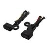 2X Motorcycle Amber LED Mini Turn Signal Indicator Running Light Lamp Full BLACK
