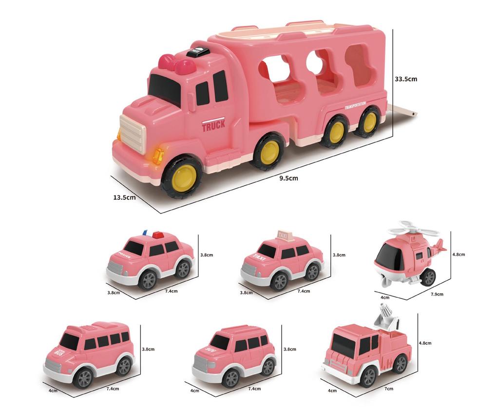 Cross-border Engineering Vehicle: Musical Inertial Fire Truck Toy for Kids