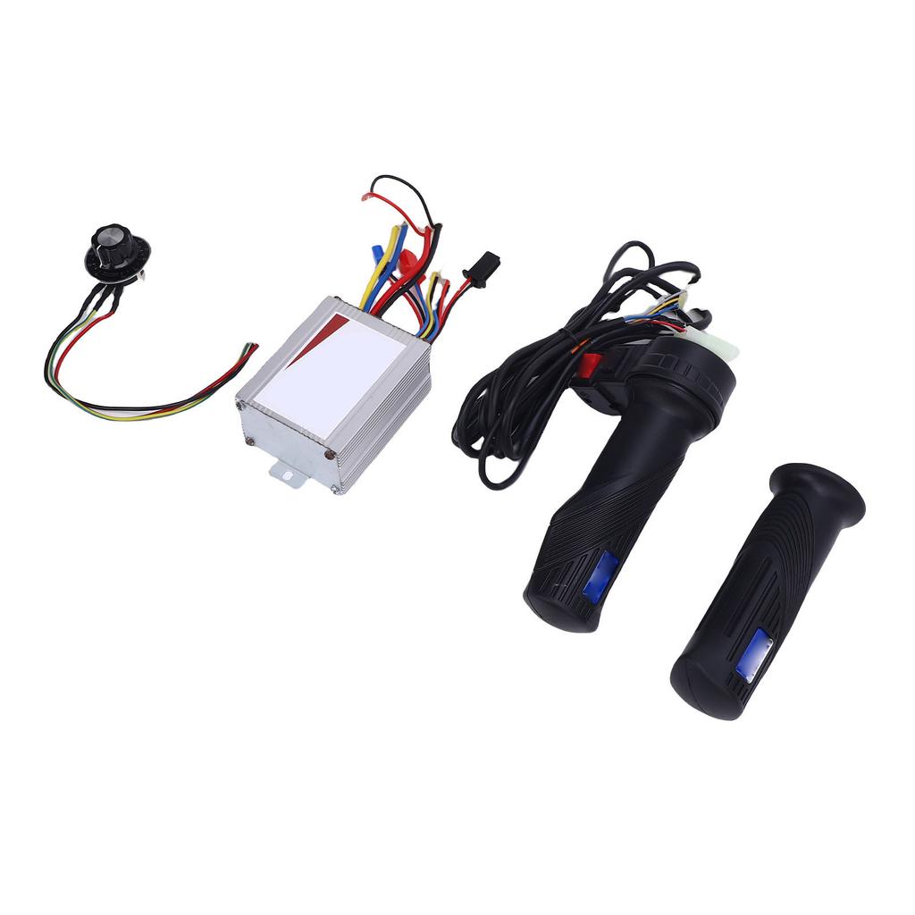 Kit Controler Motor Bicicletă Electrică 12V500W Kit Comutator Buton Mâner Control Viteză pentru Triciclete Scutere