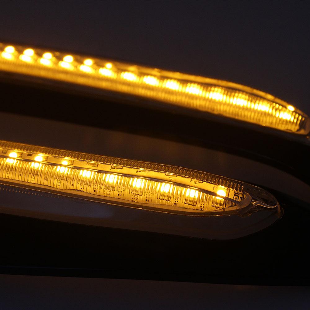 Motorcycle Part Front Lighted Vent Trim LED Light Turn Signal Lamp Kit ABS Plastic For Honda Gold Wing Tour DCT Airbag 2018-up