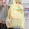 Schoolbag Mint Milk Green Gypsy Embroidery School Bag Junior High School Student Refreshing Wind Summer Travel Shopping Clock In Backpack