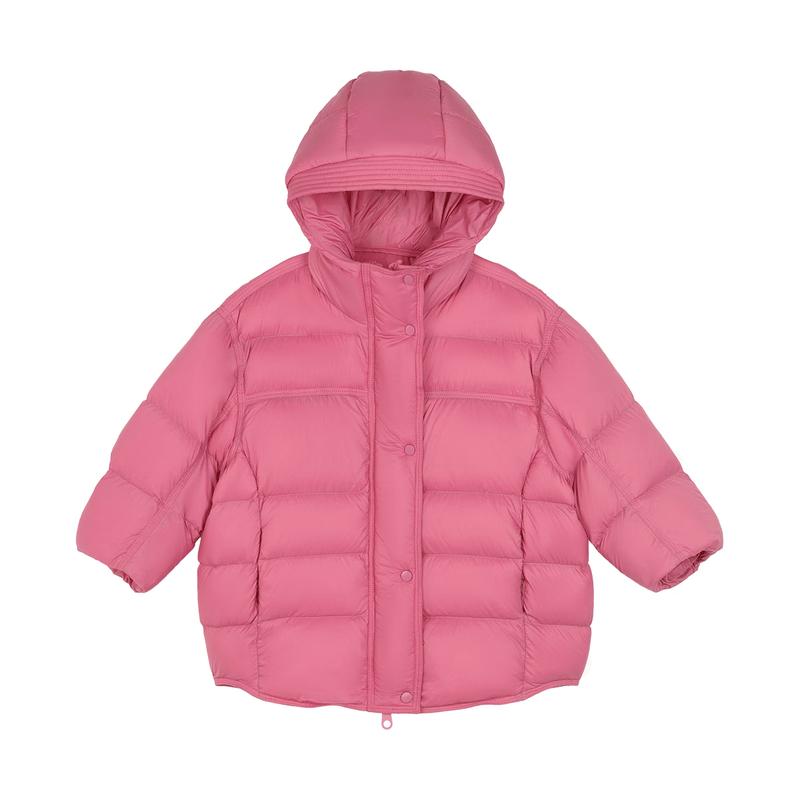 LUSON Okids Girls' Mid-Length Thickened Duck Down Jacket