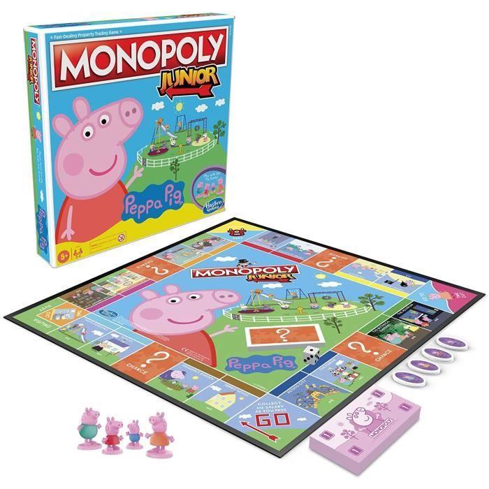 Monopoly junior : peppa pig édition - hasbro gaming - jeu de société - enfant - 5 ans et plus