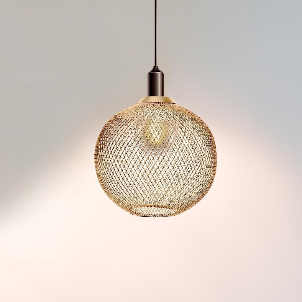 Modern Lamp Lamp Pendant Lights Exquisite Pendant Shade Iron Made Metal Round Lamp Bedroom/Home/Hotel Shade Gold