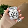 Blue Butterfly Protective Case for AirPods Pro 2nd Gen, Color Square TPU Design, Compatible with Apple Earphones