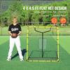 SucceBuy 4 X 4.5FT Baseball And Softball Rebounder Net PitchBack Baseball Nest for Pitching and Fielding Training 4Angles 7.59kg