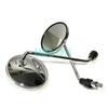 LMoDri 2 Pieces/ Pair Motorcycle Back View Mirror Electric Bicycle Rearview Mirrors Moped Side Mirror 8mm