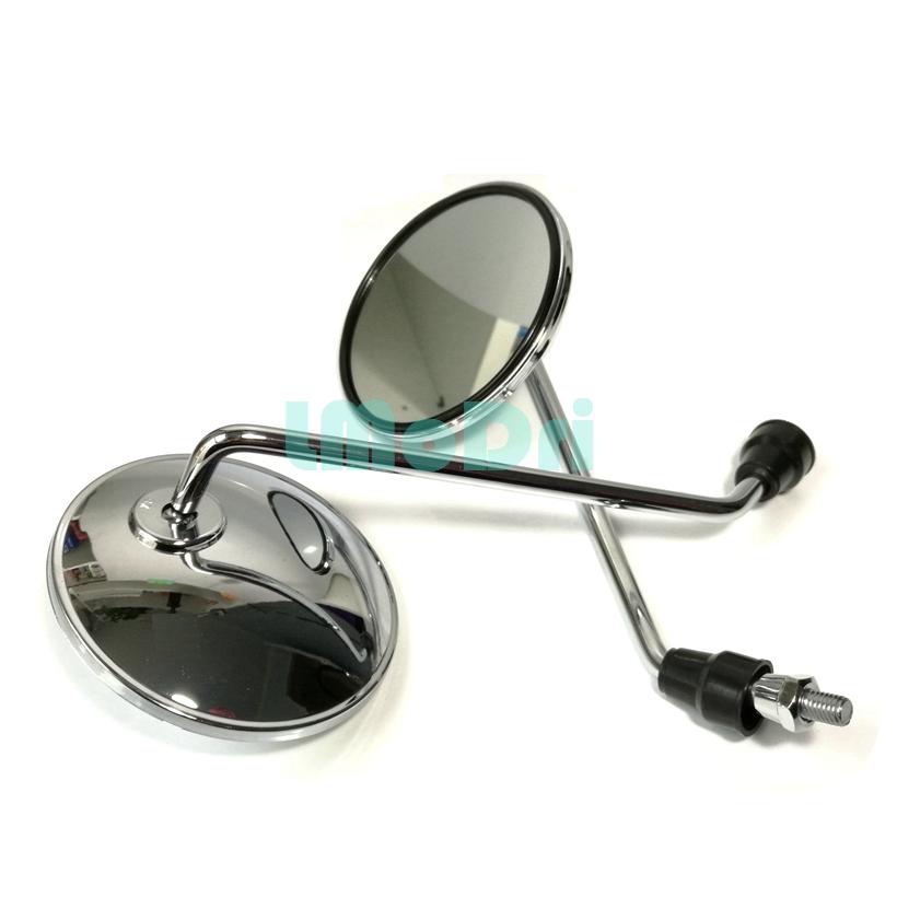 LMoDri 2 Pieces/ Pair Motorcycle Back View Mirror Electric Bicycle Rearview Mirrors Moped Side Mirror 8mm