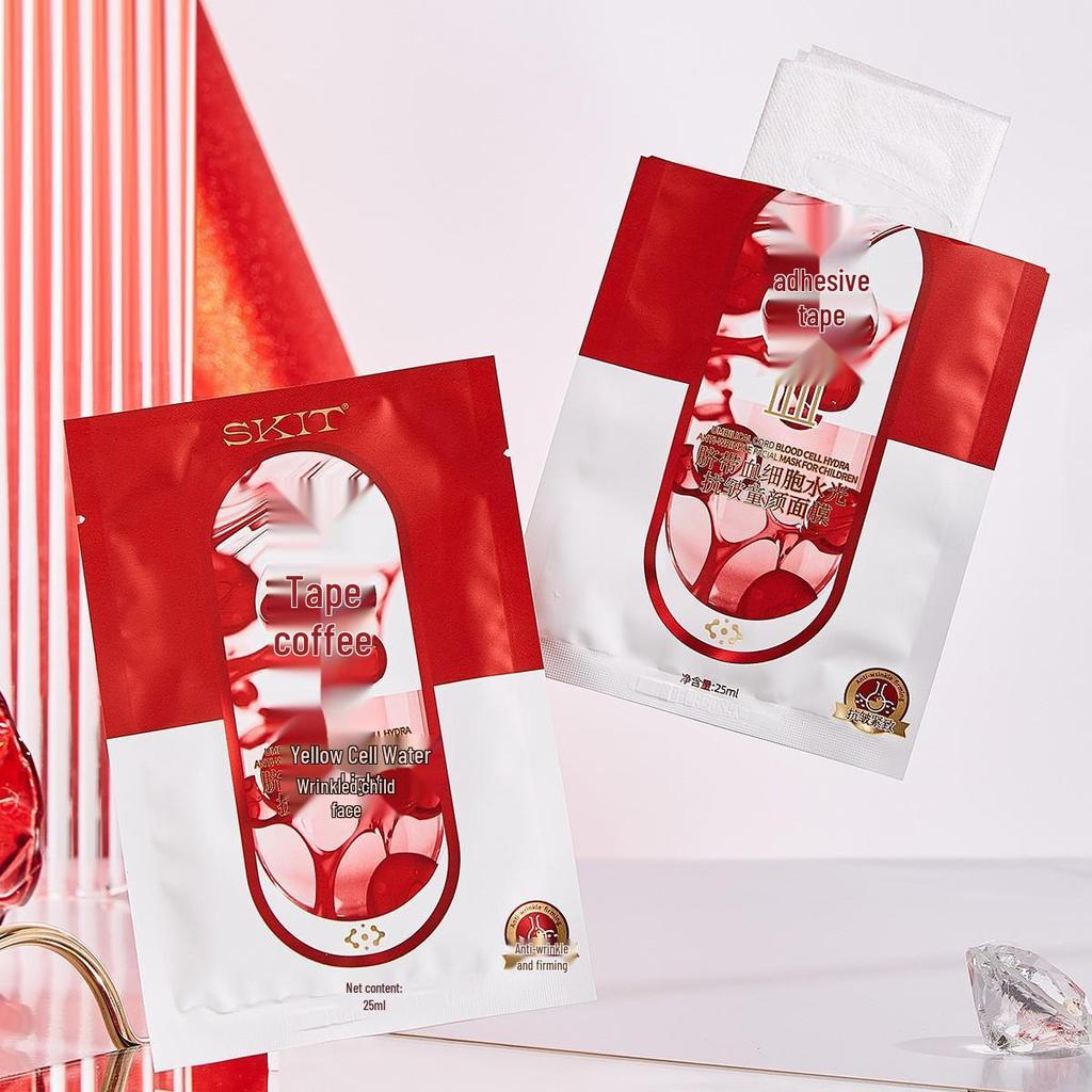 SKIT Anti-Wrinkle Hydrating Face Mask with Umbilical Cord Blood Cells for Fine Line Smoothing and Moisturizing