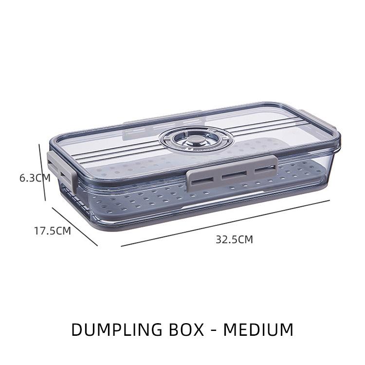 Transparent Plastic PET Kitchen Stackable Container Storage Box Bins Refrigerator Drawer Fridge Organizer