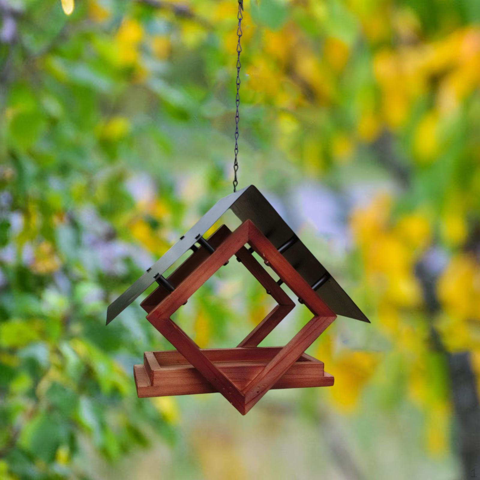 

Hanging Bird Feeder Garden Decor Waterproof for Balcony Outside Yard