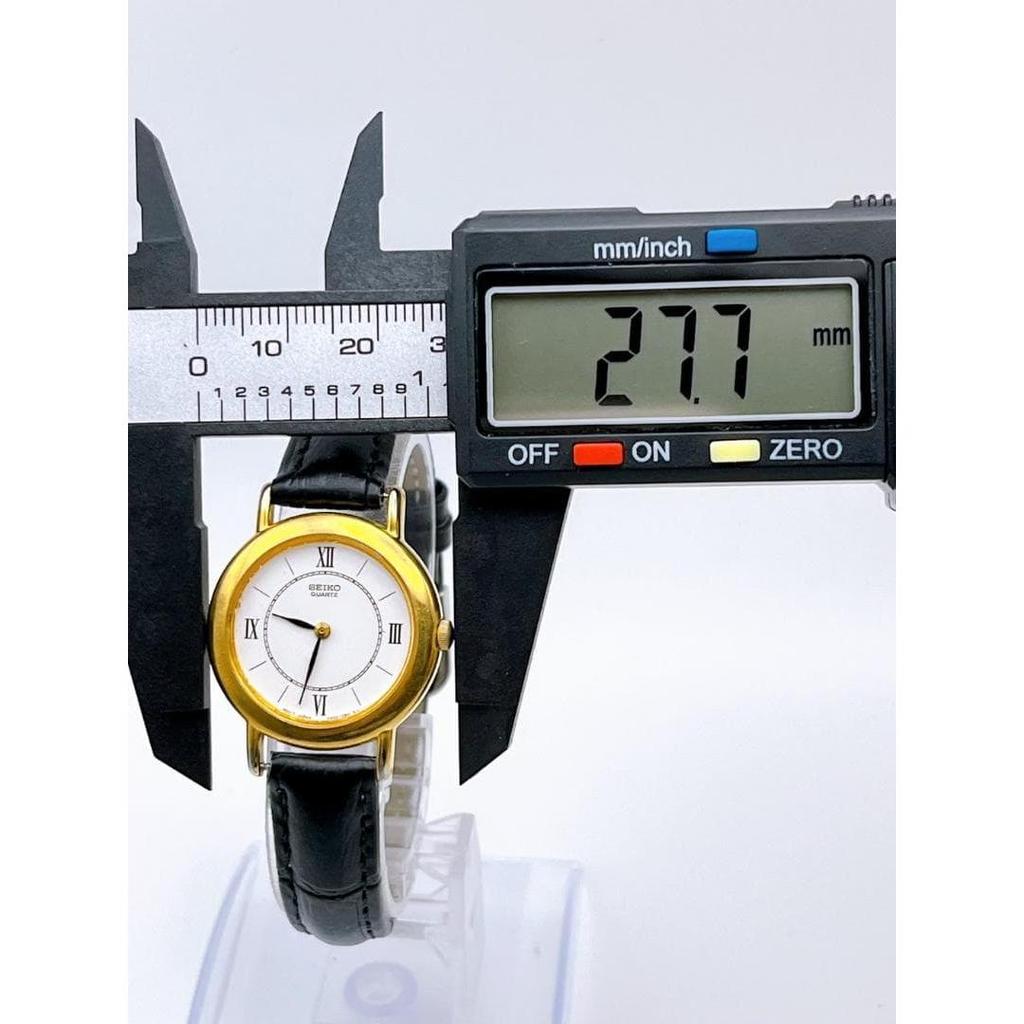 Used SEIKO Watch Working Condition 4N00-0081 Quartz White
